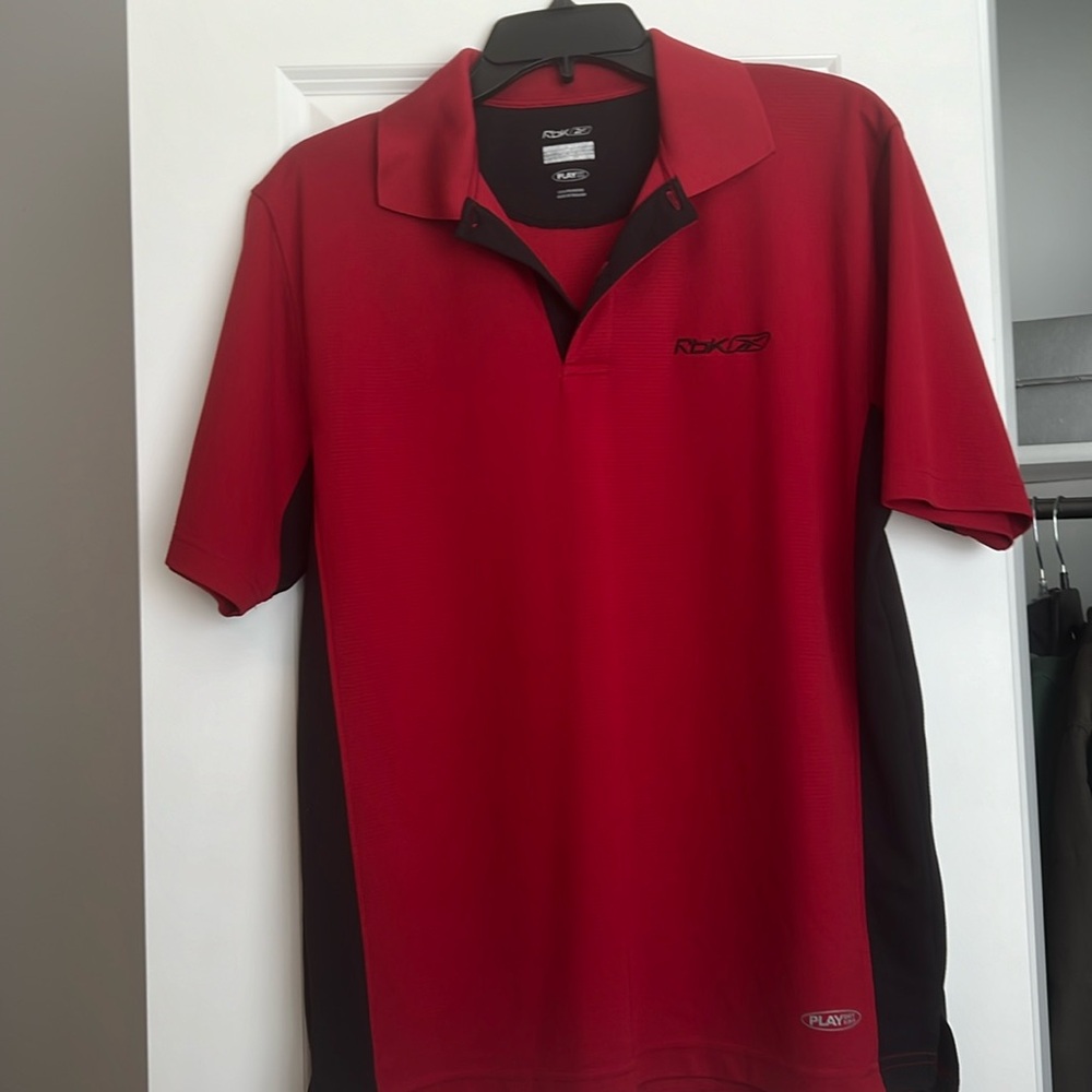 Men’s Red Athletic Polo